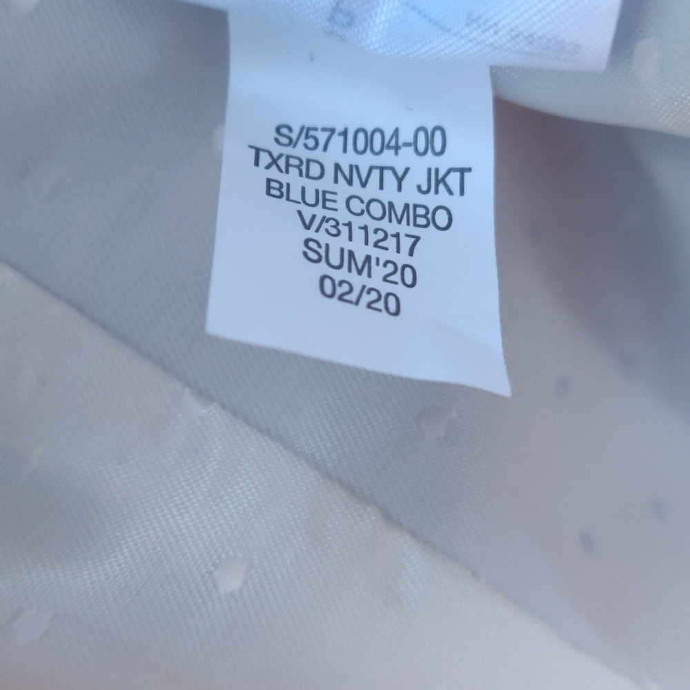 Banana republic cropped jacket size S color blue white New - Picture 12 of 12